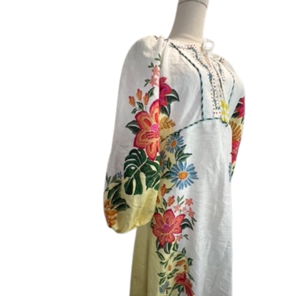 NWOT FARM Rio - Bloom Garden Linen Maxi Dress (S) - Picture 7 of 9
